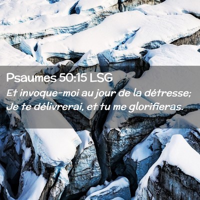 Picture 02 - Psaumes 50:15 LSG - Et invoque-moi au jour de la détresse; Je te - Bible Verse Picture