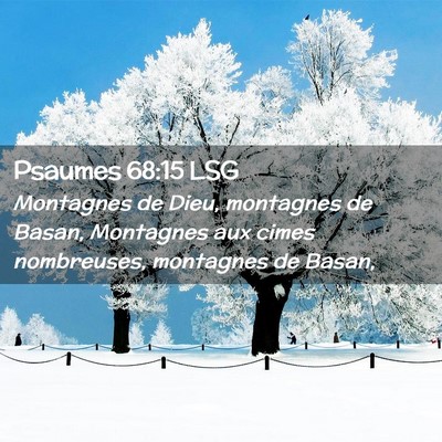 Picture 02 - Psaumes 68:15 LSG - Montagnes de Dieu, montagnes de Basan, Montagnes - Bible Verse Picture