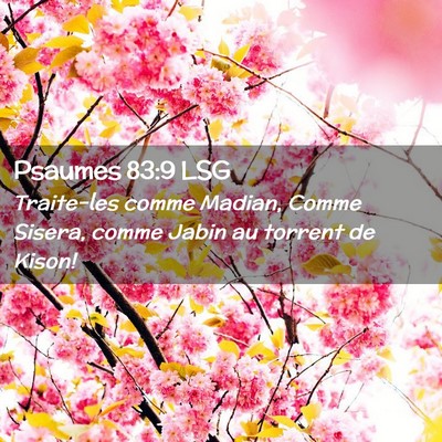 Picture 02 - Psaumes 83:9 LSG - Traite-les comme Madian, Comme Sisera, comme - Bible Verse Picture