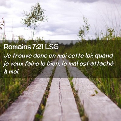 Picture 02 - Romains 7:21 LSG - Je trouve donc en moi cette loi: quand je veux - Bible Verse Picture