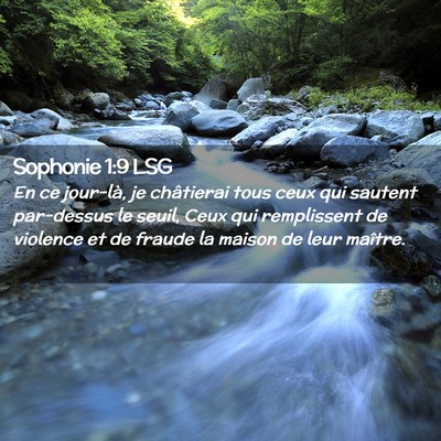 Picture 02 - Sophonie 1:9 LSG - En ce jour-là, je châtierai tous ceux qui - Bible Verse Picture