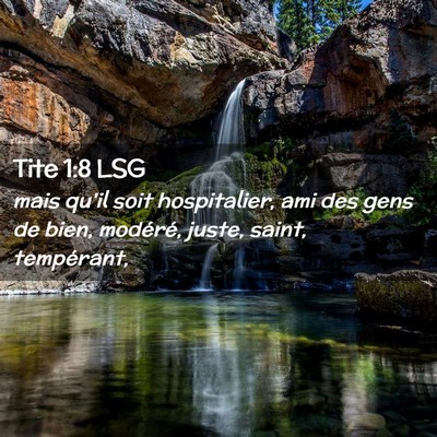 Picture 02 - Tite 1:8 LSG - mais qu'il soit hospitalier, ami des gens de - Bible Verse Picture