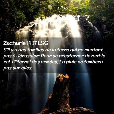 Picture 02 - Zacharie 14:17 LSG - S'il y a des familles de la terre qui ne montent - Bible Verse Picture