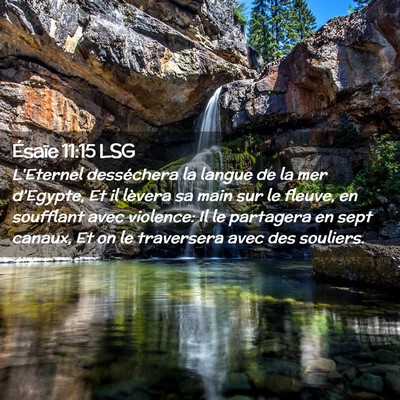 Picture 02 - Ésaïe 11:15 LSG - L'Eternel desséchera la langue de la mer - Bible Verse Picture