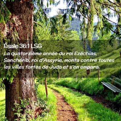 Picture 02 - Ésaïe 36:1 LSG - La quatorzième année du roi Ezéchias, - Bible Verse Picture