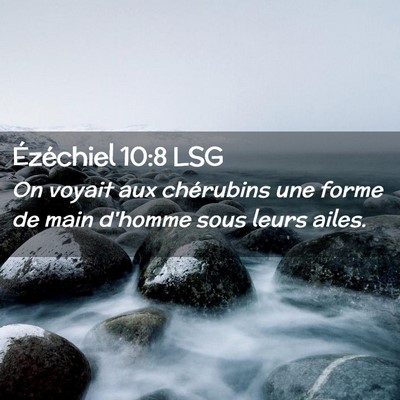 Picture 02 - Ézéchiel 10:8 LSG - On voyait aux chérubins une forme de main - Bible Verse Picture