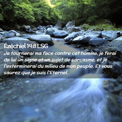 Picture 02 - Ézéchiel 14:8 LSG - Je tournerai ma face contre cet homme, je ferai - Bible Verse Picture