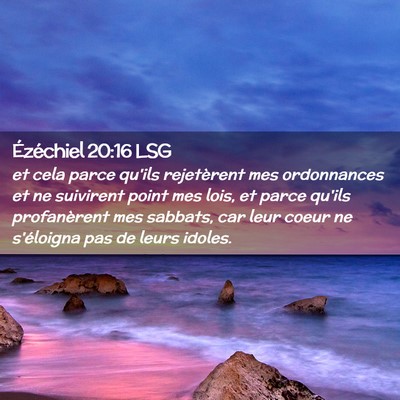 Picture 02 - Ézéchiel 20:16 LSG - et cela parce qu'ils rejetèrent mes ordonnances - Bible Verse Picture