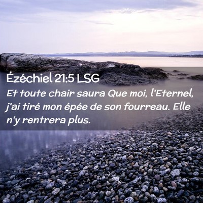 Picture 02 - Ézéchiel 21:5 LSG - Et toute chair saura Que moi, l'Eternel, j'ai - Bible Verse Picture