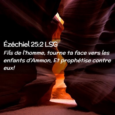 Picture 02 - Ézéchiel 25:2 LSG - Fils de l'homme, tourne ta face vers les enfants - Bible Verse Picture