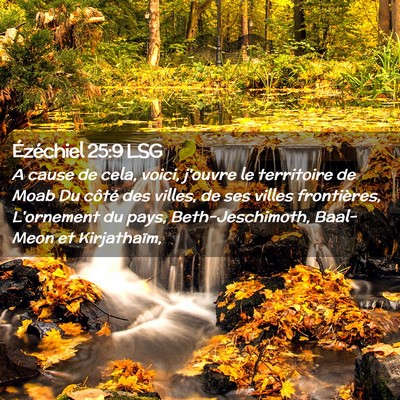 Picture 02 - Ézéchiel 25:9 LSG - A cause de cela, voici, j'ouvre le territoire de - Bible Verse Picture