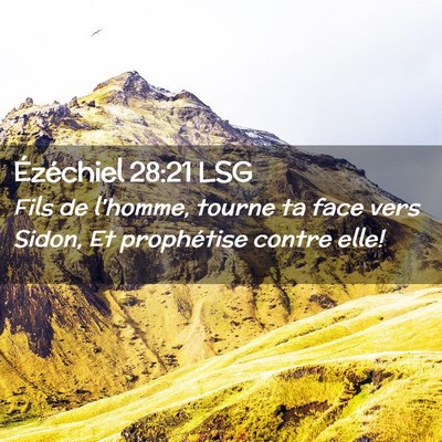 Picture 02 - Ézéchiel 28:21 LSG - Fils de l'homme, tourne ta face vers Sidon, Et - Bible Verse Picture