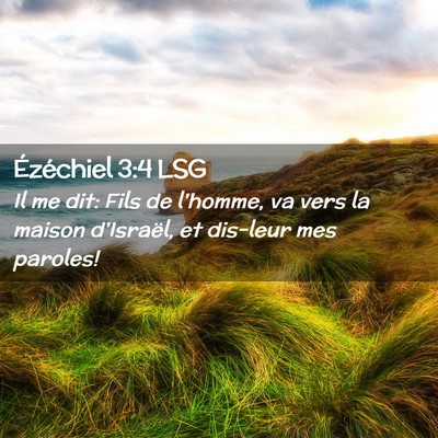 Picture 02 - Ézéchiel 3:4 LSG - Il me dit: Fils de l'homme, va vers la maison - Bible Verse Picture