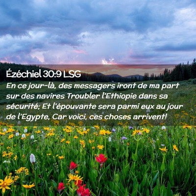 Picture 02 - Ézéchiel 30:9 LSG - En ce jour-là, des messagers iront de ma part - Bible Verse Picture