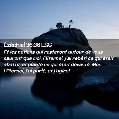 Picture 02 - Ézéchiel 36:36 LSG - Et les nations qui resteront autour de vous - Bible Verse Picture