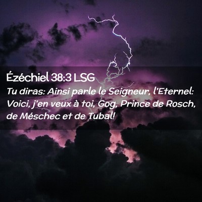 Picture 02 - Ézéchiel 38:3 LSG - Tu diras: Ainsi parle le Seigneur, l'Eternel: - Bible Verse Picture