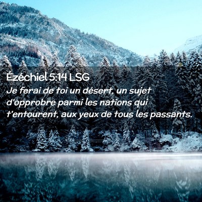 Picture 02 - Ézéchiel 5:14 LSG - Je ferai de toi un désert, un sujet d'opprobre - Bible Verse Picture