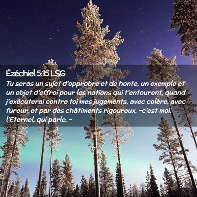 Picture 02 - Ézéchiel 5:15 LSG - Tu seras un sujet d'opprobre et de honte, un - Bible Verse Picture