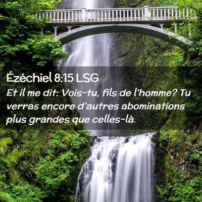 Picture 02 - Ézéchiel 8:15 LSG - Et il me dit: Vois-tu, fils de l'homme? Tu verras - Bible Verse Picture