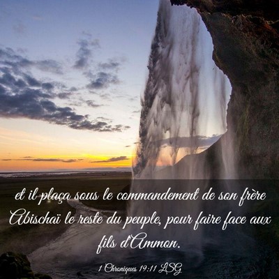 Picture 03 - 1 Chroniques 19:11 LSG - et il plaça sous le commandement de son frère - Bible Verse Picture
