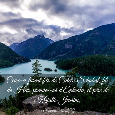 Picture 03 - 1 Chroniques 2:50 LSG - Ceux-ci furent fils de Caleb: Schobal, fils de - Bible Verse Picture