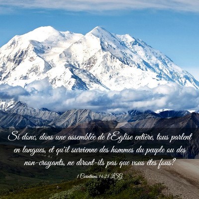 Picture 03 - 1 Corinthiens 14:23 LSG - Si donc, dans une assemblée de l'Eglise - Bible Verse Picture