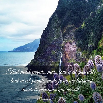 Picture 03 - 1 Corinthiens 6:12 LSG - Tout m'est permis, mais tout n'est pas utile; - Bible Verse Picture