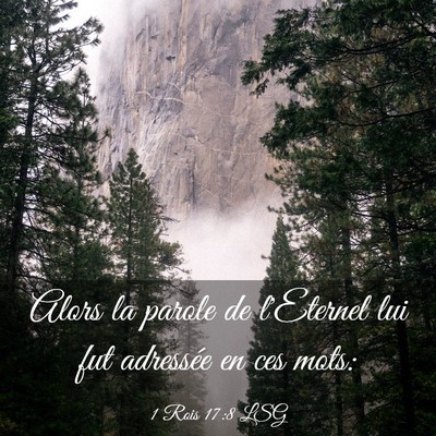 Picture 03 - 1 Rois 17:8 LSG - Alors la parole de l'Eternel lui fut adressée en - Bible Verse Picture