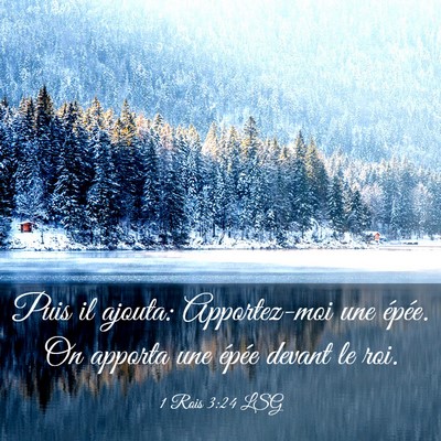 Picture 03 - 1 Rois 3:24 LSG - Puis il ajouta: Apportez-moi une épée. On - Bible Verse Picture