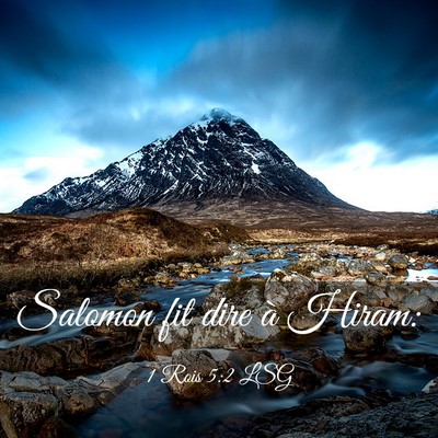 Picture 03 - 1 Rois 5:2 LSG - Salomon fit dire à - Bible Verse Picture