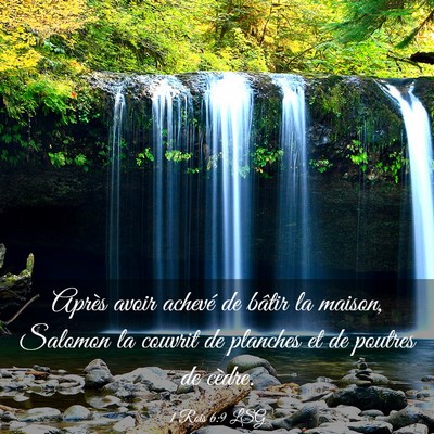 Picture 03 - 1 Rois 6:9 LSG - Après avoir achevé de bâtir la maison, Salomon - Bible Verse Picture