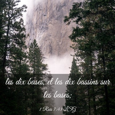Picture 03 - 1 Rois 7:43 LSG - les dix bases, et les dix bassins sur les - Bible Verse Picture