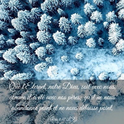 Picture 03 - 1 Rois 8:57 LSG - Que l'Eternel, notre Dieu, soit avec nous, comme - Bible Verse Picture