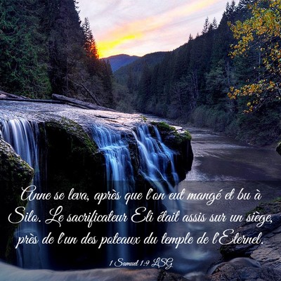 Picture 03 - 1 Samuel 1:9 LSG - Anne se leva, après que l'on eut mangé et bu à - Bible Verse Picture