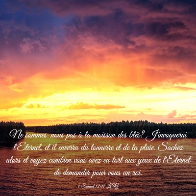 Picture 03 - 1 Samuel 12:17 LSG - Ne sommes-nous pas à la moisson des blés? - Bible Verse Picture