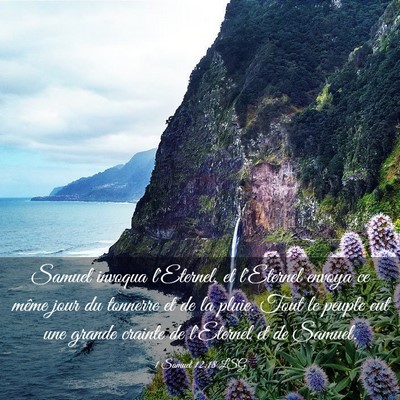 Picture 03 - 1 Samuel 12:18 LSG - Samuel invoqua l'Eternel, et l'Eternel envoya ce - Bible Verse Picture