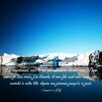 Picture 03 - 1 Samuel 12:2 LSG - Et maintenant, voici le roi qui marchera devant - Bible Verse Picture