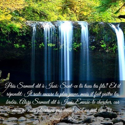 Picture 03 - 1 Samuel 16:11 LSG - Puis Samuel dit à Isaï: Sont-ce là tous tes - Bible Verse Picture