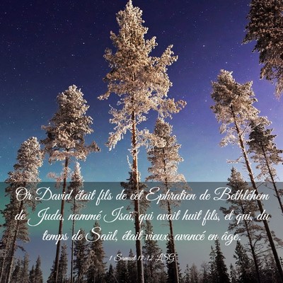 Picture 03 - 1 Samuel 17:12 LSG - Or David était fils de cet Ephratien de - Bible Verse Picture