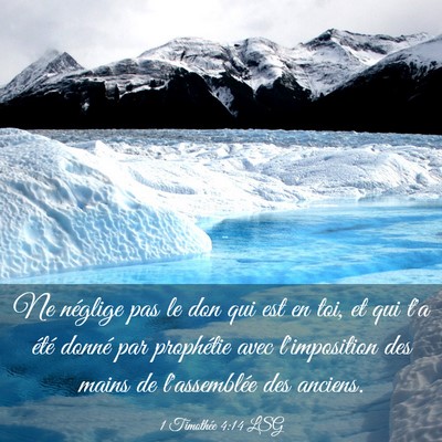 Picture 03 - 1 Timothée 4:14 LSG - Ne néglige pas le don qui est en toi, et qui t'a - Bible Verse Picture
