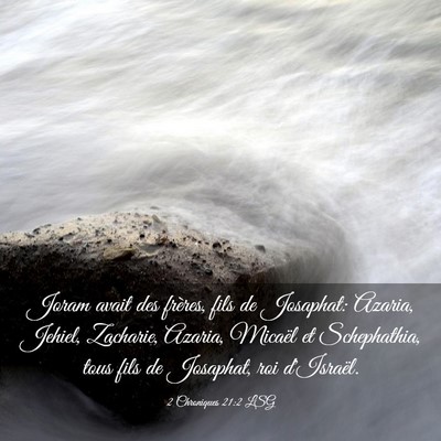 Picture 03 - 2 Chroniques 21:2 LSG - Joram avait des frères, fils de Josaphat: - Bible Verse Picture
