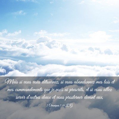 Picture 03 - 2 Chroniques 7:19 LSG - Mais si vous vous détournez, si vous abandonnez - Bible Verse Picture