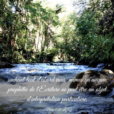 Picture 03 - 2 Pierre 1:20 LSG - sachant tout d'abord vous-mêmes qu'aucune - Bible Verse Picture