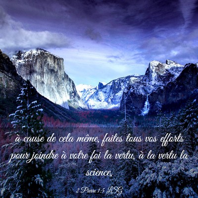 Picture 03 - 2 Pierre 1:5 LSG - à cause de cela même, faites tous vos efforts - Bible Verse Picture