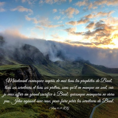 Picture 03 - 2 Rois 10:19 LSG - Maintenant convoquez auprès de moi tous les - Bible Verse Picture