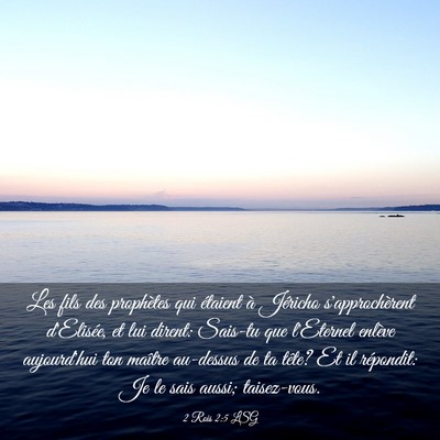 Picture 03 - 2 Rois 2:5 LSG - Les fils des prophètes qui étaient à Jéricho - Bible Verse Picture