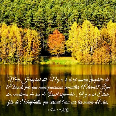 Picture 03 - 2 Rois 3:11 LSG - Mais Josaphat dit: N'y a-t-il ici aucun prophète - Bible Verse Picture