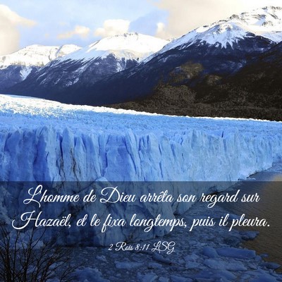Picture 03 - 2 Rois 8:11 LSG - L'homme de Dieu arrêta son regard sur Hazaël, - Bible Verse Picture