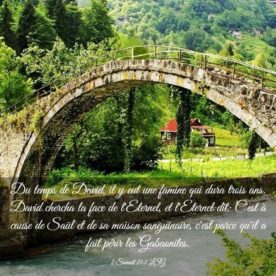 Picture 03 - 2 Samuel 21:1 LSG - Du temps de David, il y eut une famine qui dura - Bible Verse Picture