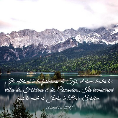 Picture 03 - 2 Samuel 24:7 LSG - Ils allèrent à la forteresse de Tyr, et dans - Bible Verse Picture